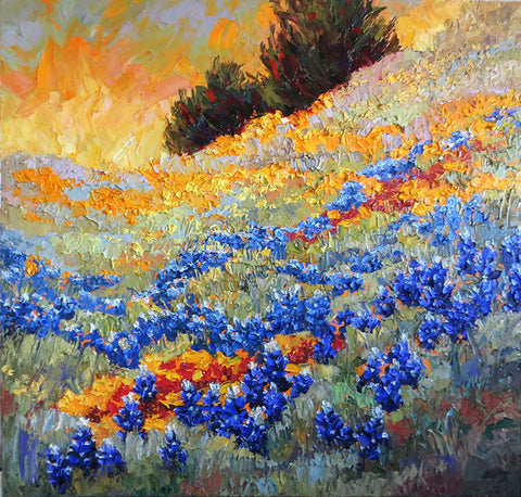 April Rhythms (bluebonnets) - Franc Lee Art, LLC