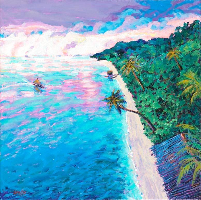 Days End in the Fiji Islands - Franc Lee Art, LLC