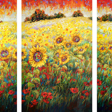 Field of Dreams Triptych - Franc Lee Art, LLC