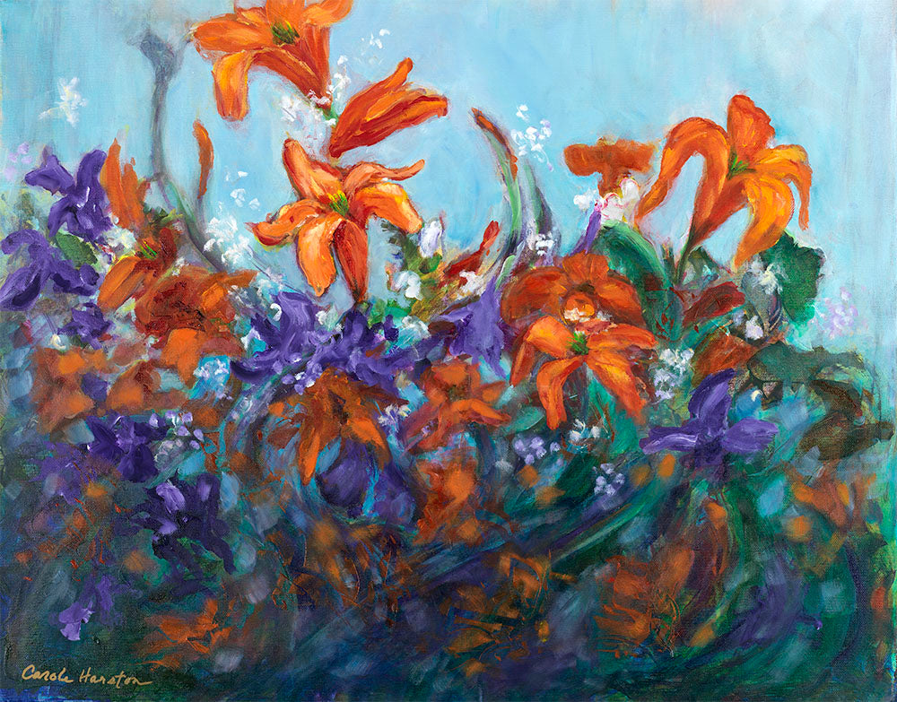 Lilies Dancing - Franc Lee Art, LLC